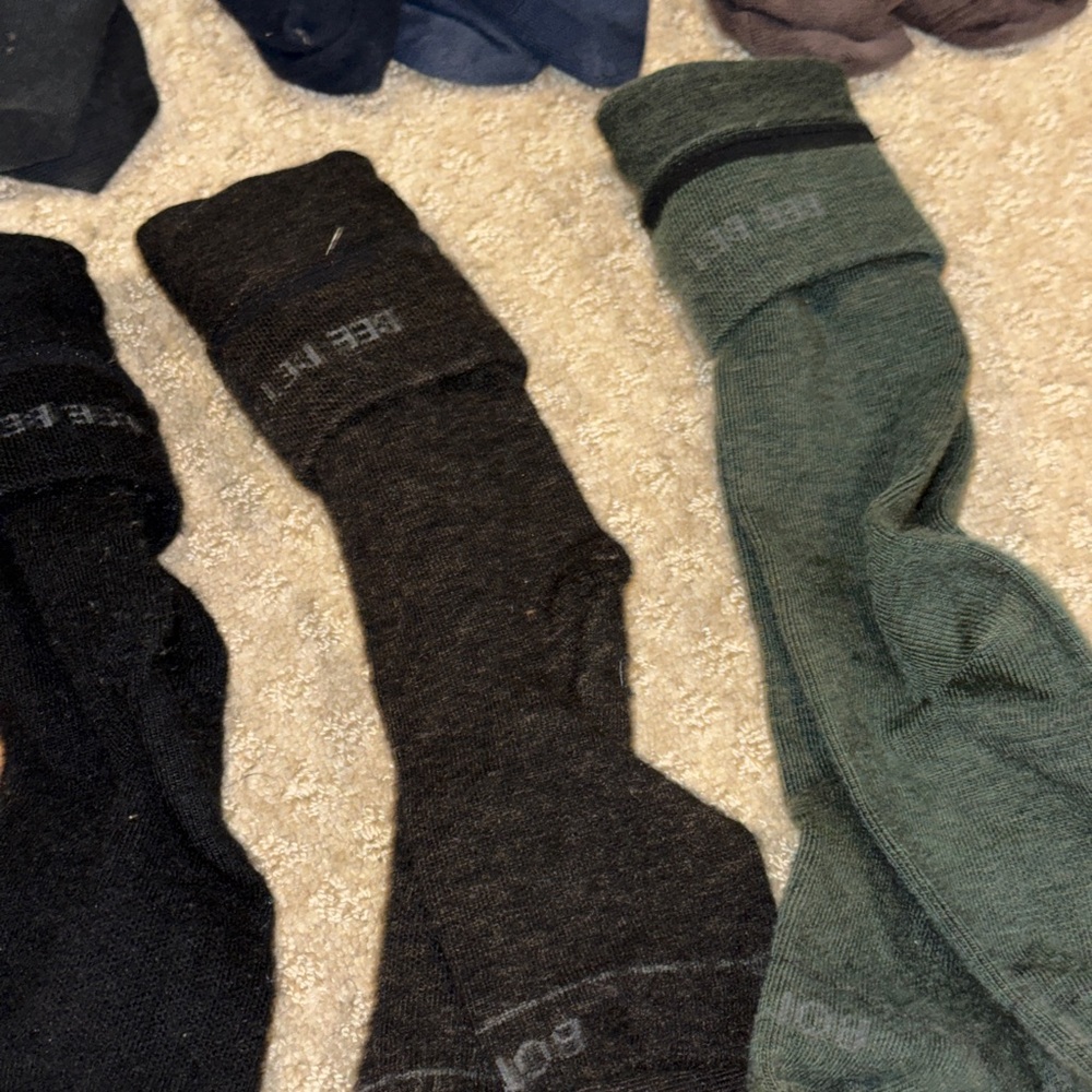 Bombas 12-Pack Men’s Dress Sock Bundle Over The Calf Size Medium - Picture 6 of 6